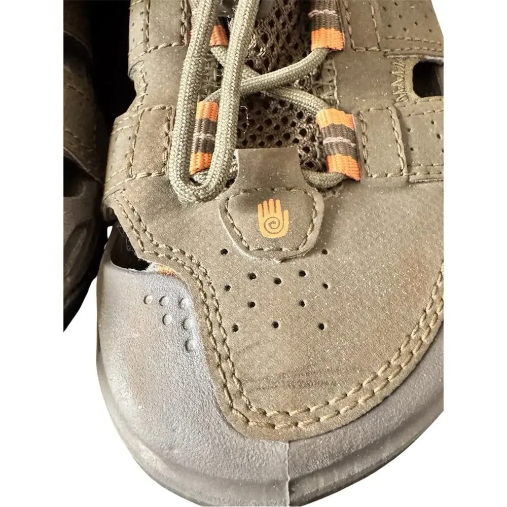 Teva Kids’ Barracuda Slip On Shoe Hiking Water Shoes Green Orange Size 1
